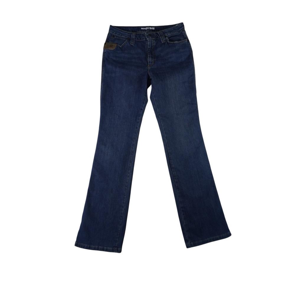Boys Wrangler Riggs Workwear Strong Jeans Size 8x32 Dark Wash Bootcut‎